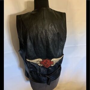 Harley Davidson leather vest Large